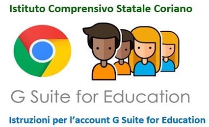 Istruzioni per accedere all’account istituzionale della piattaforma G-Suite for Education